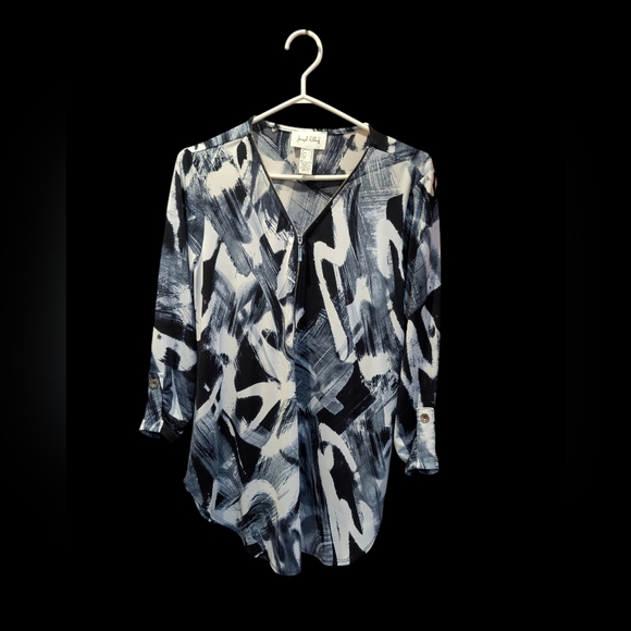 Joseph Ribkoff Tops - Joseph Ribkoff Black and White Abstract Blouse
